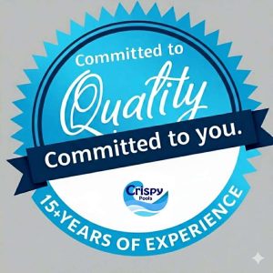 Crispy-pools-trust-badge-commited-to-you-commited to-quality-badge-15+-years-experience-proven-jgp